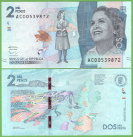 COLOMBIA 2000 PESOS 2015  P-458a  UNC - Kolumbien