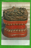 CP CHINE - TREASURED BASIN CARVED WITH FISHES AND A DRAGON - Chine