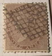 India 1865 1a RARE EXPERIMENTAL  POST PMK „150“ IN GRID Type Not Mentioned In Martin ! (Queen Victoria - 1858-79 Crown Colony