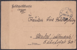 F-EX45908 GERMANY WWI FELDPOST 1914 4ª ARMY CORP CARD - Altri & Non Classificati