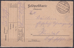 F-EX45911 GERMANY WWI FELDPOST 1915 TOURNAI BAHNHOF CARD.  - Sonstige & Ohne Zuordnung