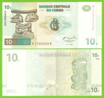 CONGO D.R. 10 FRANCS 1997 HdM  P-87B UNC - République Démocratique Du Congo & Zaïre