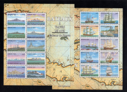 Burkina Faso 1990 1999 BATEAUX A TRAVERS LES AGES / SHIPS 2 Souvenir Sheet MS - Burkina Faso (1984-...)