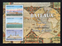 Burkina Faso 1990 1999 BATEAUX A TRAVERS LES AGES / SHIPS  Souvenir Sheet MS - Burkina Faso (1984-...)