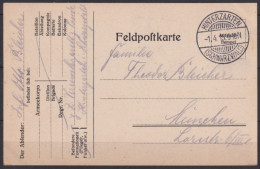 F-EX45957 GERMANY WWI FELDPOST 1915 FELDPOSTKARTE HINTERZARTEN.  - Feldpost (Portofreiheit)