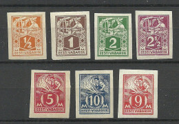 Estland Estonia 1922-1924 Michel 32 - 39 B * - Estonie