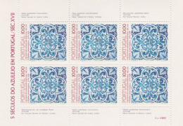 Portugal - 1982 The 500th Anniversary Of Azulejos In Portugal,M/S MNH** - Neufs
