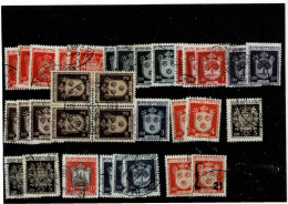 SAN MARINO ,"Stemmi" ,34 Pezzi Usati ,con Ripetizioni ,qualita Ottima - Used Stamps