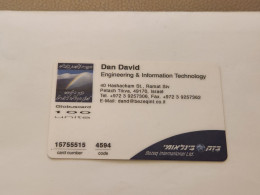 ISRAEL-(BEZ-INTER-732)-DAN DAVID-Engineering-(32)(15755515-4594)(100units)(plastic Card)Expansive Card - Israele