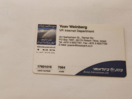 ISRAEL-(BEZ-INTER-734)-YOAV WEINBERG-VP.-(34)(100uits)(17931015-7054)(plastic Card)Expansive Card - Israël