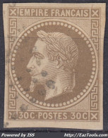TIMBRE COLONIES GENERALES EMPIRE N° 9 OBLITERATION LEGERE - TB MARGES - COTE 80 € - Napoléon III