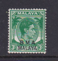 MALAYA (BRITISH MILITARY ADMINISTRATION)  -  1945-48 Overprinted BMA Malaya 3c Never Hinged Mint - Malaya (British Military Administration)