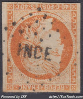 TIMBRE COLONIES GENERALES CERES N° 13 TRES RARE LOSANGE INDE - COTE 330 € - Ceres