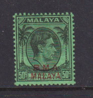 MALAYA (BRITISH MILITARY ADMINISTRATION)  -  1945-48 Overprinted BMA Malaya 50c Never Hinged Mint - Malaya (British Military Administration)