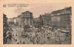 BELGIQUE - Bruxelles - Vue Sur La Place De Brouckère - Animé - Carte Postale Ancienne - Plazas