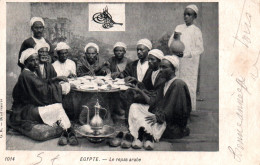 Ethnologie Afrique (Egypte) Le Repas Arabe En 1905 - Carte G.K. N° 1014 - Africa