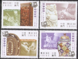 2008 MACAO/MACAU ART CRAFT STAMP 4V - Blocs-feuillets