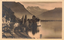 SUISSE - Vaud - Château De Chillon Et Dents Du Midi - Carte Postale Ancienne - Otros & Sin Clasificación