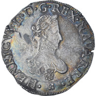 France, Henri III (Henri II De Béarn), Franc, 1581, Saint-Palais, TTB+, Argent - Autres & Non Classés