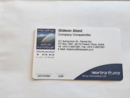 ISRAEL-(BEZ-INTER-737A)-Gideon Aloni-Company-(41)(100uits)(DUMMY-CARD)(plastic Card)Expansive Card - Israele