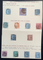 India 1865 Etc… 13 Queen Victoria Stamps Incl. Some Scarce Postmarks - 1858-79 Kronenkolonie