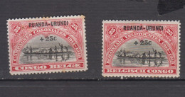 RUANDA URUNDI * 1925  YT N° 77 78 - Unused Stamps