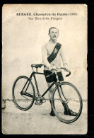 CYCLISME - BURGER Champion Du DOUBS Sur Bicyclette Peugeot - Cyclisme