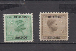 RUANDA URUNDI * 1925  YT N° 79 80 - Nuovi