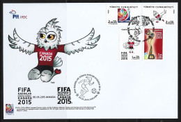 2015 - FIFA WOMAN'S WORLD CUP CANADA  -  6 JUNE 2015- FDC - FDC