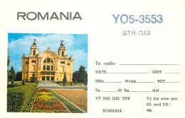 Romania Radio Amateur QSL Card YO5-3553 Cluj Teatrul National - Radio Amatoriale