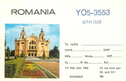 Romania Radio Amateur QSL Card YO5-3553 Cluj National Theatre - Radio