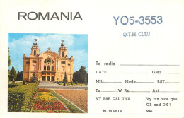 Romania Radio Amateur QSL Card YO5-3553 Cluj National Theatre - Radio Amatoriale