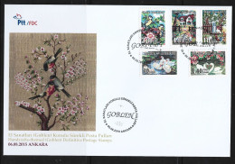 TURKEY - HANDCRAFT THEMED (GOBLEN) DEFINITIVE STAMPS  -  6 AUGUST 2015- FDC - FDC