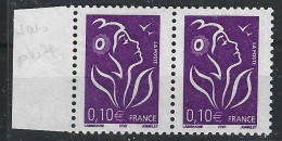 France Yvert 3732d ** Marianne De Lamouche 0,1 Violet Ss Bp Tàn Signé Calves - Ongebruikt