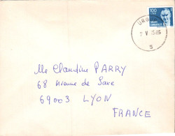 TURQUIE SEUL SUR LETTRE POUR LA FRANCE 1985 - Covers & Documents