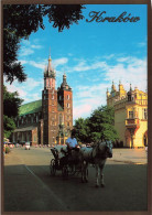 POLOGNE - Cracovie -  La Place Principale Du Marché - L'église Sainte-Marie - Carte Postale - Autres & Non Classés