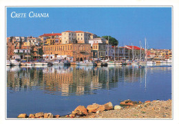 GRÈCE - Crete Chania - Bateaux - Carte Postale - Grecia