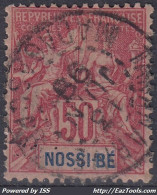 TIMBRE NOSSI BE TYPE GROUPE 50c ROSE N° 37 OBLITERATION CHOISIE DU 13 JUIN 99 - Used Stamps