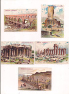 5 Images Chocolat D'Aiguebelle: Pont Du Gard,tour D'Auguste,temple Chillambaran,Junon,Timgad - - Chocolate