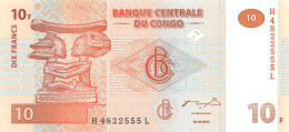 Congo 10 Francs 2003 Unc Pn 93a.1 - Sonstige – Afrika