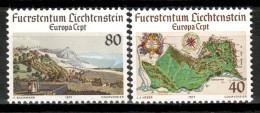 Liechtenstein 1977 / Europa CEPT Landscapes Nature Maps MNH Paisajes Mapas Naturaleza / Mg30  37-19 - 1977