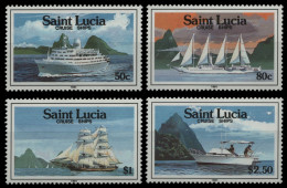 St. Lucia 1991 - Mi-Nr. 986-989 ** - MNH - Schiffe / Ships - St.Lucie (1979-...)