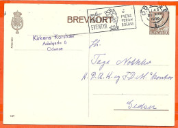 DK017_** BREVKORT Sendt TO GEDSER 1956 ** - Entiers Postaux