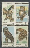 EU 1978 N° 1218/1221 ** Neufs MNH Superbes C 3.50 € Faune Oiseaux De Nuit Birds Hibou Chouette Grand-Duc Animaux - Unused Stamps