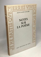 Notes Sur La Poésie - Autres & Non Classés