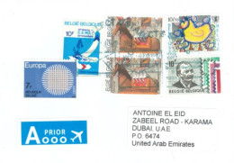 BELGIUM : 2014, STAMPS COVER TO DUBAI. - Lettres & Documents