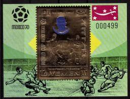 YEMEN  BF (van Himst Belgique) NON DENTELE  * * Cup  1970  Football  Soccer  Fussball - 1970 – Mexique