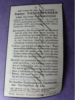 Jeanne VANDERPERREN Echt L.VANDERSMISSEN Wezembeek-Oppem 1920 Elsene 1957 - Décès