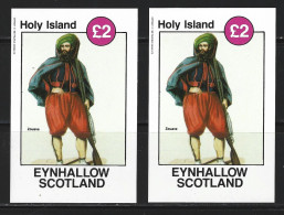 ● EYNHALLOW SCOTLAND 1982 ● Holy Island  ֍ ️ZOUAVE ● Zuavo ● BF ● NON Dentellato X 2 ● £ 2 ● N. XX ● - Local Issues