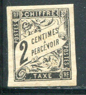 COLONIES GENERALES- Taxe Y&T N°2- Neuf Avec Charnière * - Postage Due